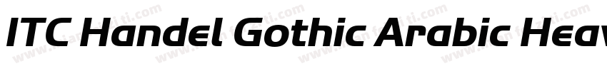 ITC Handel Gothic Arabic Heavy字体转换